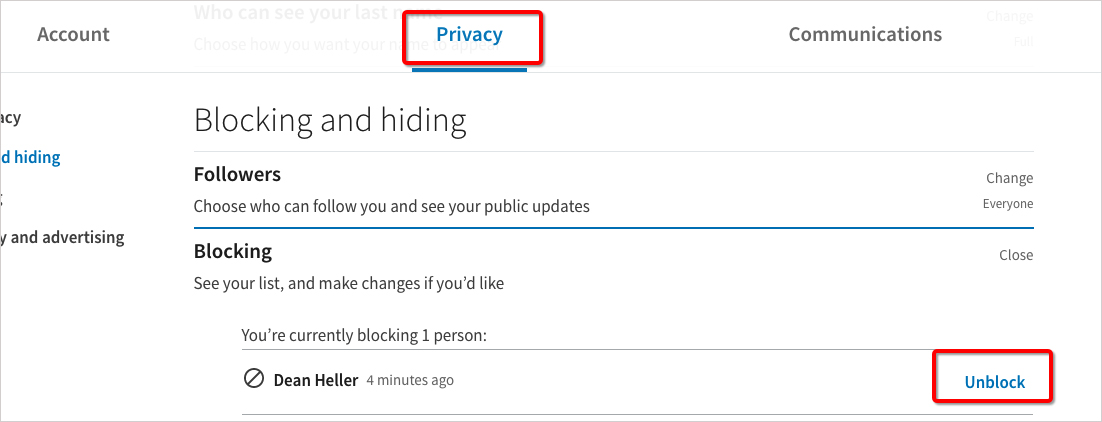 How to Block and Unblock Someone on LinkedIn?